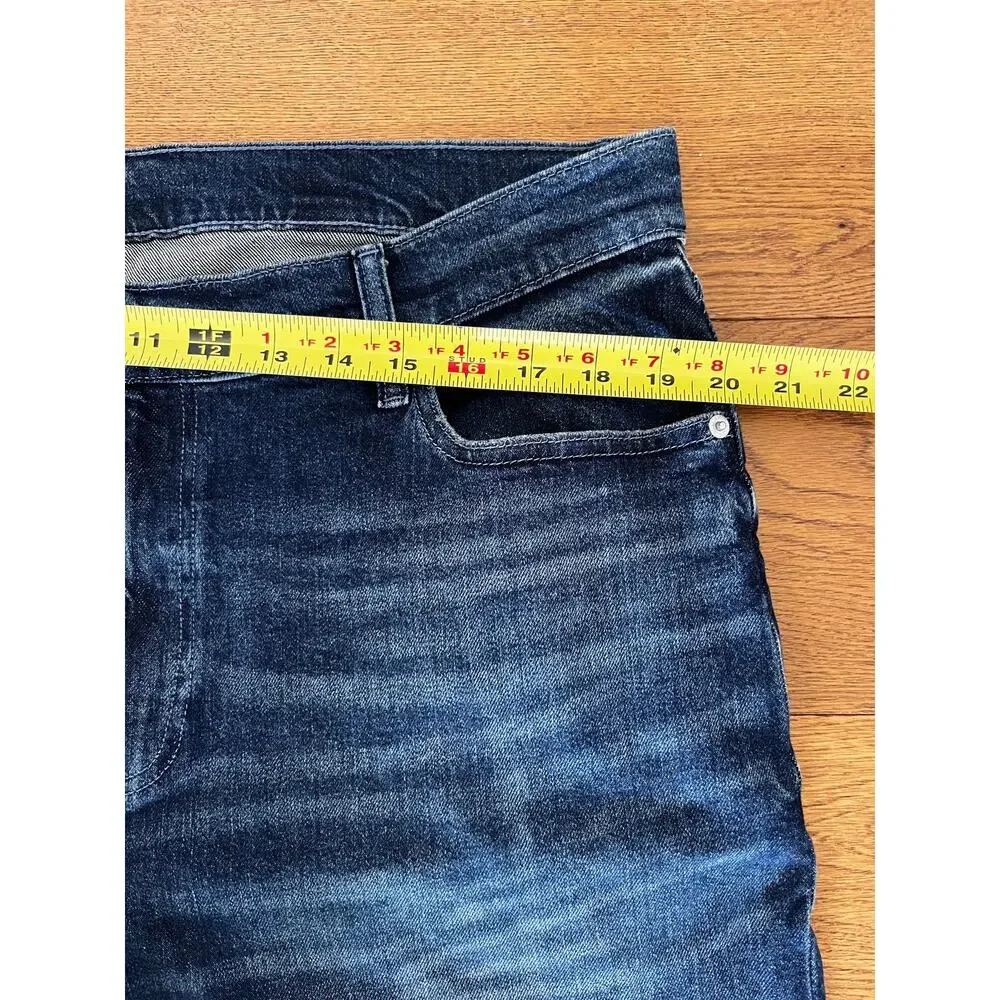 Mode Of One Mens 38x30 Jeans Slim Straight Leg Denim Medium‎ Wash Blue Stretch